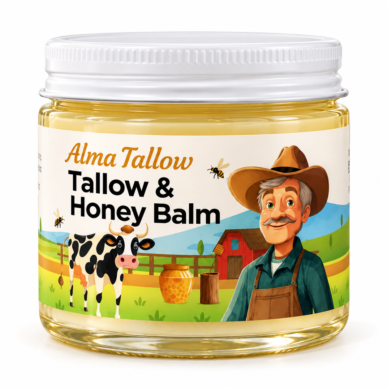 AlmaTallow Tallow & Honey Balm jar